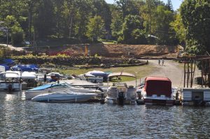 Construction of the New Showroom in Lake Hopatcong Marine, Lake Hopatcong, New Jersey