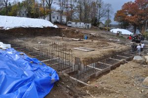 Construction of the New Showroom in Lake Hopatcong Marine, Lake Hopatcong, New Jersey
