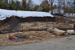 Construction of the New Showroom in Lake Hopatcong Marine, Lake Hopatcong, New Jersey