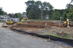 Construction of the New Showroom in Lake Hopatcong Marine, Lake Hopatcong, New Jersey