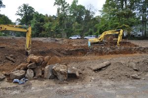 Construction of the New Showroom in Lake Hopatcong Marine, Lake Hopatcong, New Jersey