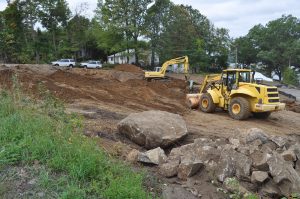 Construction of the New Showroom in Lake Hopatcong Marine, Lake Hopatcong, New Jersey