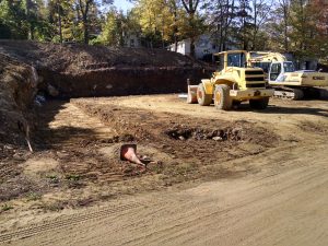 Construction of the New Showroom in Lake Hopatcong Marine, Lake Hopatcong, New Jersey